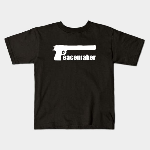 Peacemaker pistol design Kids T-Shirt by Dope_Design